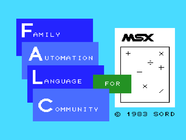Program - Family Automation Language Community Title Screen